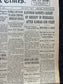 1936 Katonah Bandits Captured In Nebraska Original Vintage Newspaper, Great Depression Gangster Collectible, Man Cave Bar Art, Gift for Him