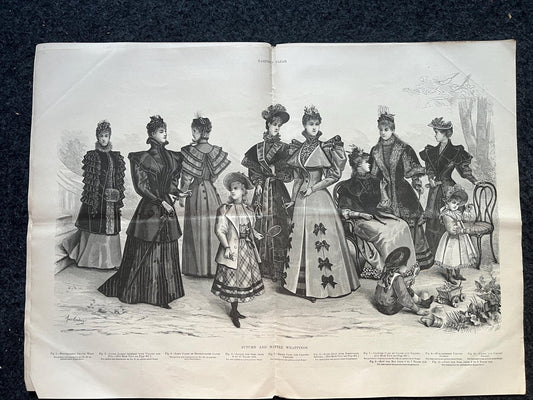1890s Victorian Era Women's Fashion Choices, Petticoats and Corsets, Original Vintage Newspapers, Vintage Adverts, Dresses and Skirts