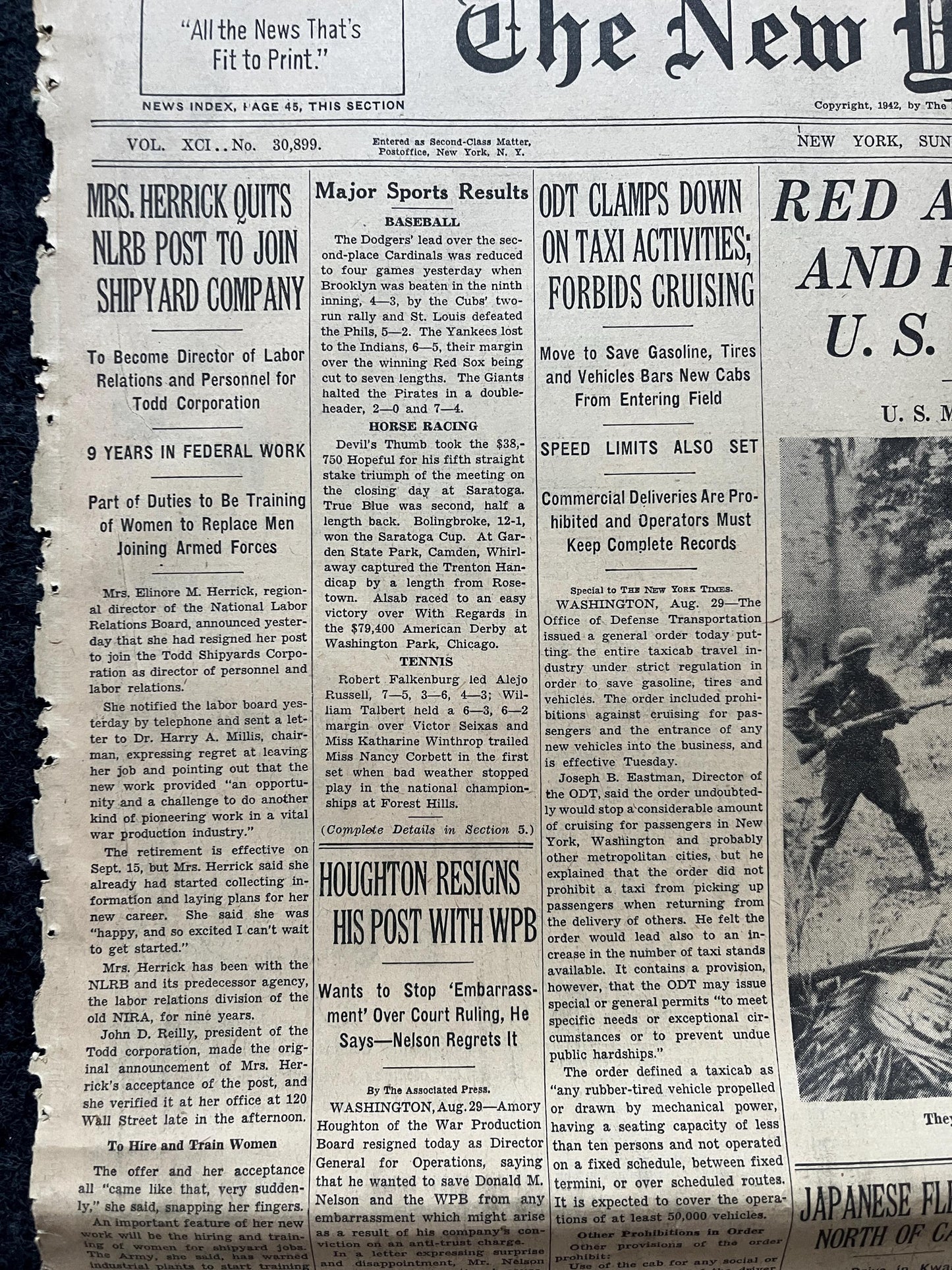 1942 Battle For Stalingrad, Operation Barbosa, WW2 German Invasion of Russia, Original Newspaper, Military Gifts, Russian decor, WW3, USSR