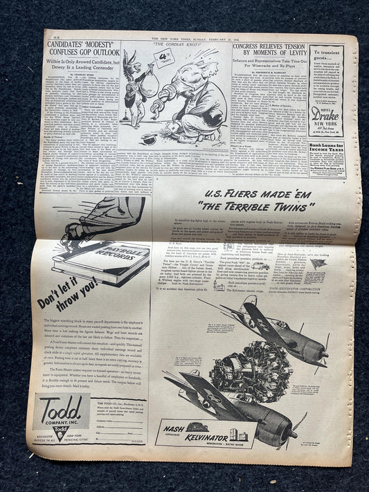 Best of the Rest - Late WW2 European Theatre Newspaper - Original Vintage World War 2 Memorabilia Newspaper - US Allied Forces Liberate WWII