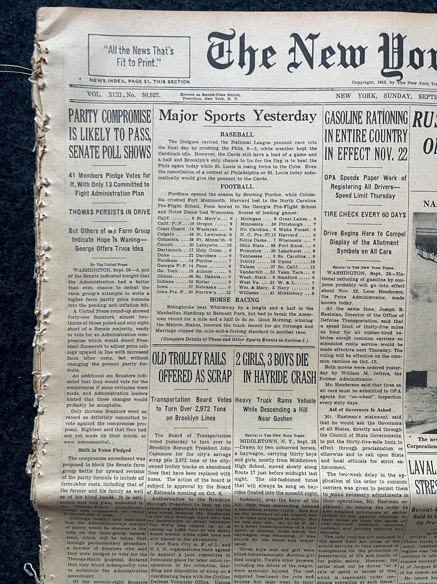 1942 Battle For Stalingrad, Operation Barbosa, WW2 German Invasion of Russia, Original Newspaper, Military Gifts, Russian decor, WW3, USSR