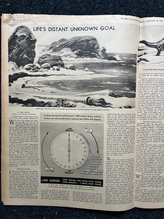 Vintage 1940 WW2 Magazine Section, Original Newspaper, Military History Gifts, Gifts for Dad Him, History Collectibles, WW2 Memorabilia