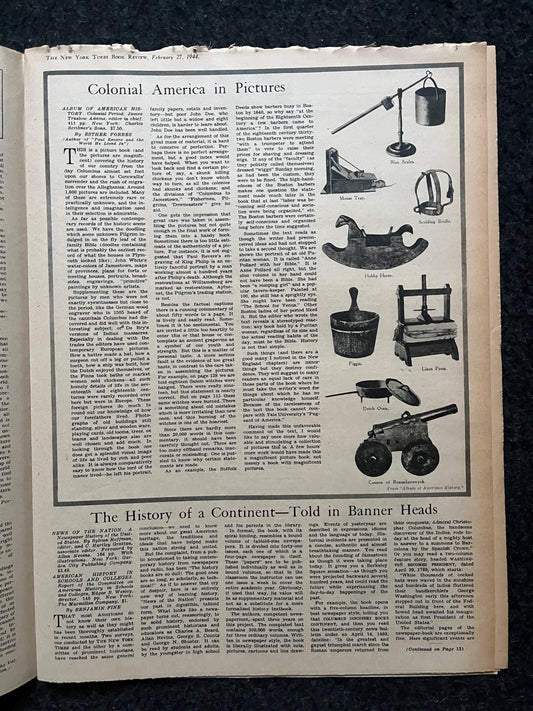 Vintage 1944 WW2 Magazine Section, Original Newspaper, Military History Gifts, Gifts for Dad Him, History Collectibles, WW2 Memorabilia