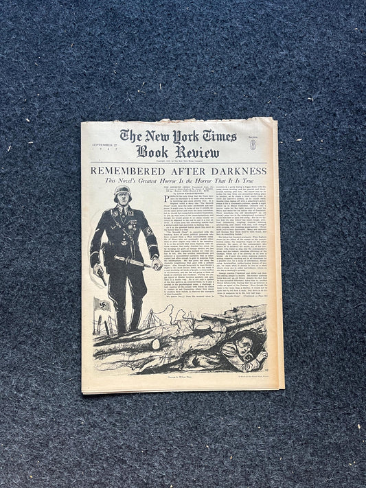 Vintage 1942 WW2 Magazine Section, Original Newspaper, Military History Gifts, Gifts for Dad Him, History Collectibles, WW2 Memorabilia