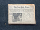 1957 Sputnik Launch New York Times - Day Of USSR Space Race Cosmonauts - USA Apollo Program Space Program - Space History Vintage Newspaper