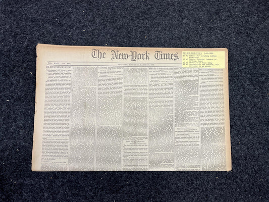 1880 Invading Native American Land, Monroe Doctrine, Original Vintage Newspaper; American History, Immigration History, Indian Gifts Decor