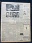 1934 Jon Dillinger Escapes Posse Newspaper, Gifts for Him, Kansas City Memorabilia Souvenirs, True Crime Memorabilia, Bar Mancave Gifts