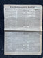 1875 Opening of Vanderbilt University, Vanderbilt Gifts and Souvenirs, Tenessee Gifts, Nashville Souvenirs and Gifts Original Newspaper