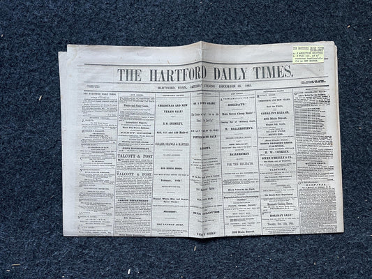 1863 Abolitionist Civil War Newspaper Weekly, Black History and Excellence Gifts, Original Vintage Civil War Newspaper, Virginia History