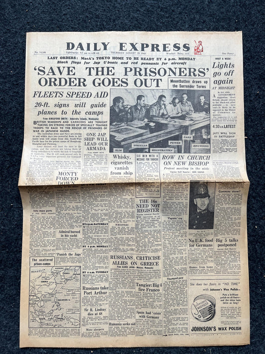 Best of the Rest - Late WW2 European Theatre Newspaper - Original Vintage World War 2 Memorabilia Newspaper - US Allied Forces Liberate WWII