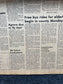 End Of Vietnam War - Nixon Ends War in Vietnam January 24th 1973 - Original Vintage Newspaper