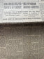 1926 Banker Rosenthal Murder by Bandits, Original Vintage Newspaper, Great Depression Gangster Collectible, Man Cave Bar Arts, Gifts for Him
