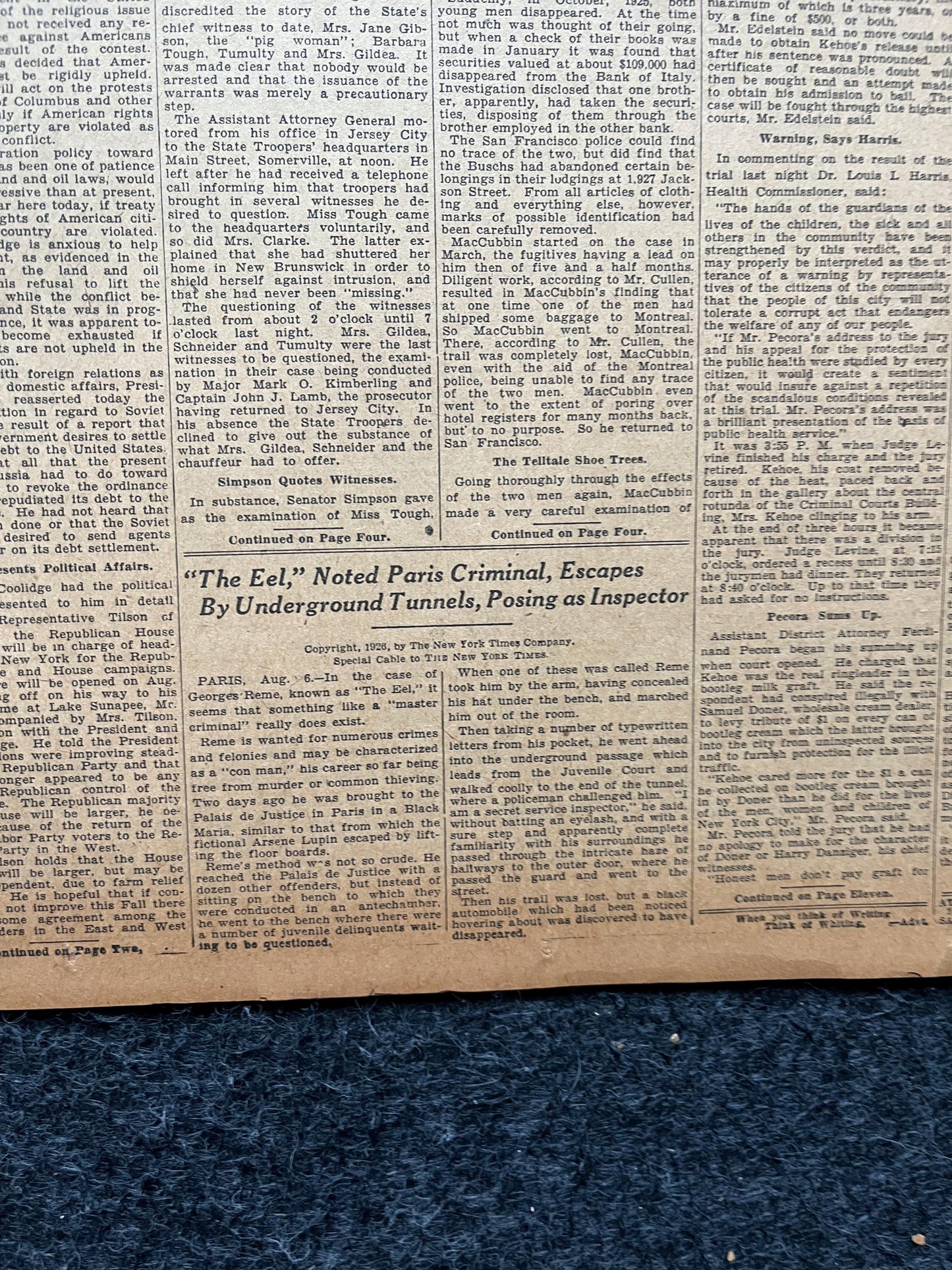 1926 Gertrude Ederle Swims English Channel, Female Empowerment, Girl Power, Original Vintage Newspaper, Aviation History Gifts, British Art