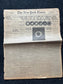 Original 1925 Great American Solar Eclipse Newspaper, New York City Gifts Decorations, NASA Artwork, Space Nerdy Souvenirs, Sun Artwork