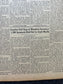 1936 Katonah Bandits Captured In Nebraska Original Vintage Newspaper, Great Depression Gangster Collectible, Man Cave Bar Art, Gift for Him