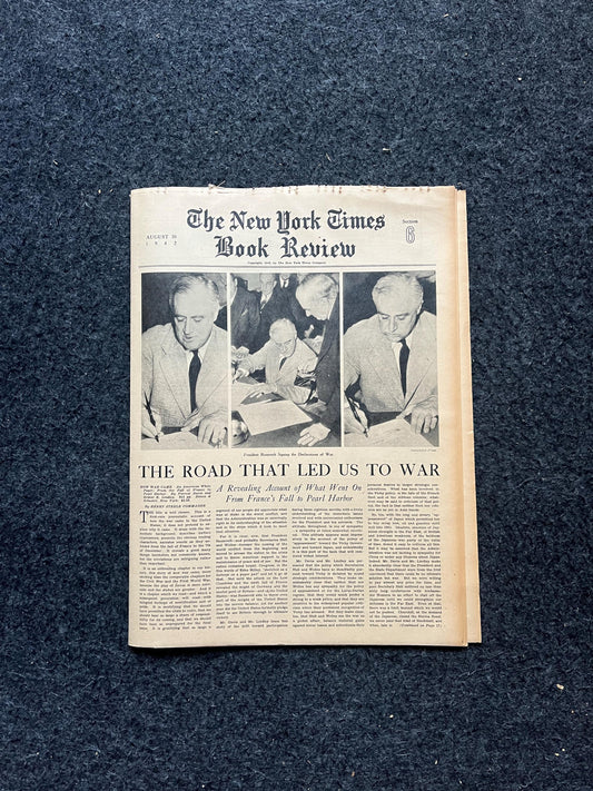 Vintage 1942 WW2 Magazine Section, Original Newspaper, Military History Gifts, Gifts for Dad Him, History Collectibles, WW2 Memorabilia