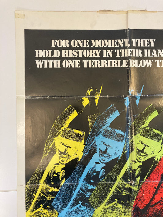 Vintage 1960s -The Assassination of Trostky - Original Russian Move Poster of Leninism vs Stalinism