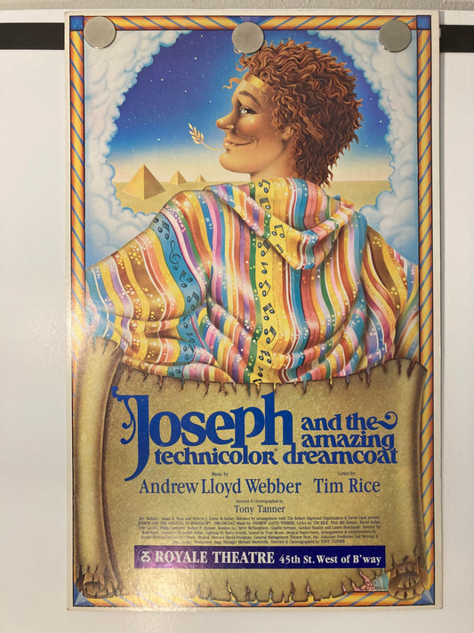Joseph & The Amazing Technicolor Dreamcoat- Original Vintage Windowcard!