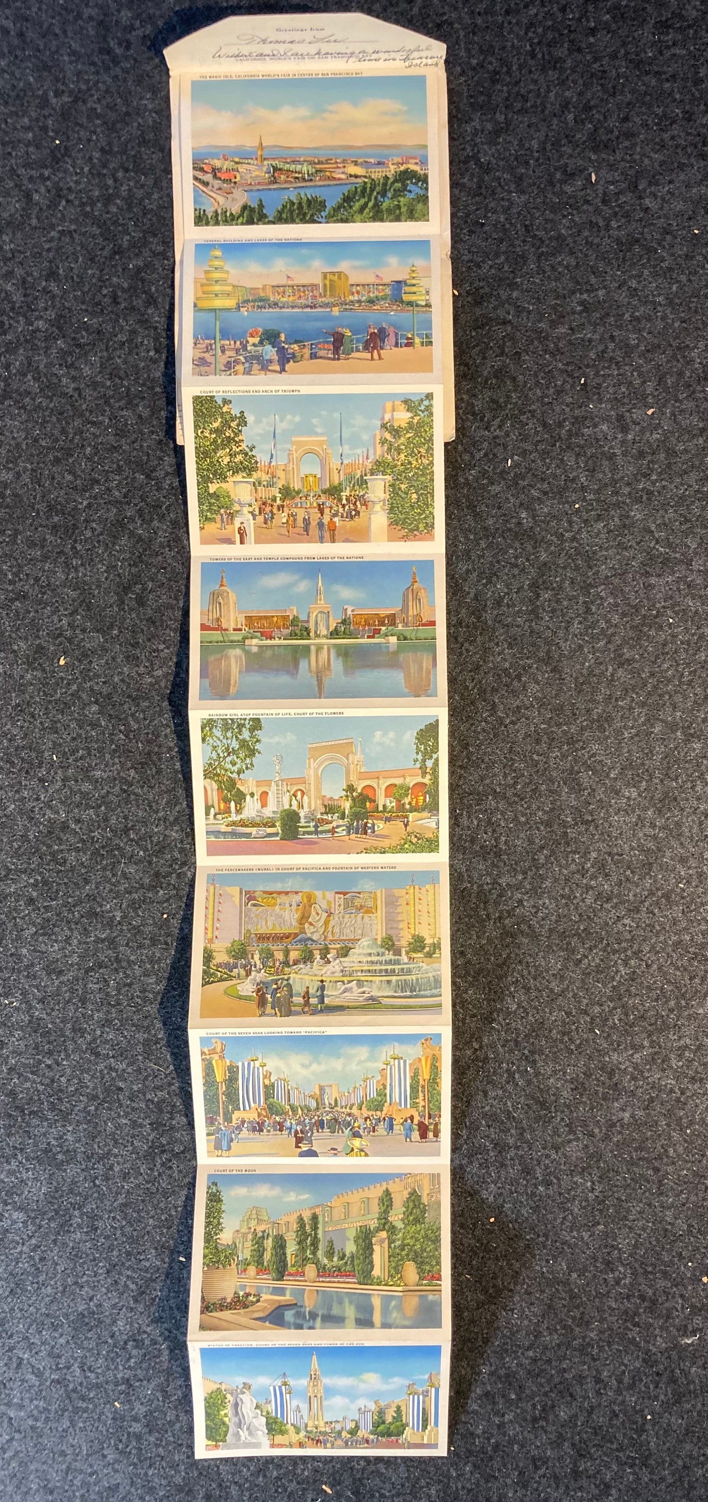 1939 World’s Fair San Francisco Bay Vintage Linen Postcards - Original Postcards