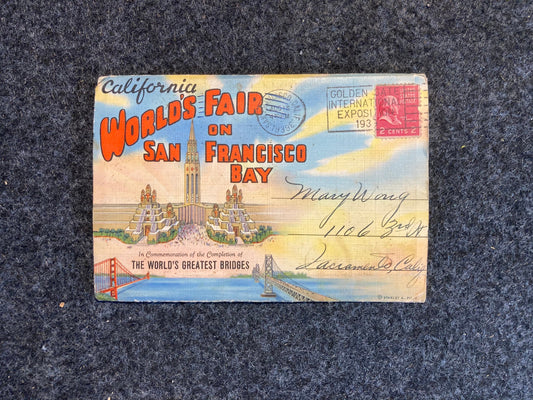1939 World’s Fair San Francisco Bay Vintage Linen Postcards - Original Postcards
