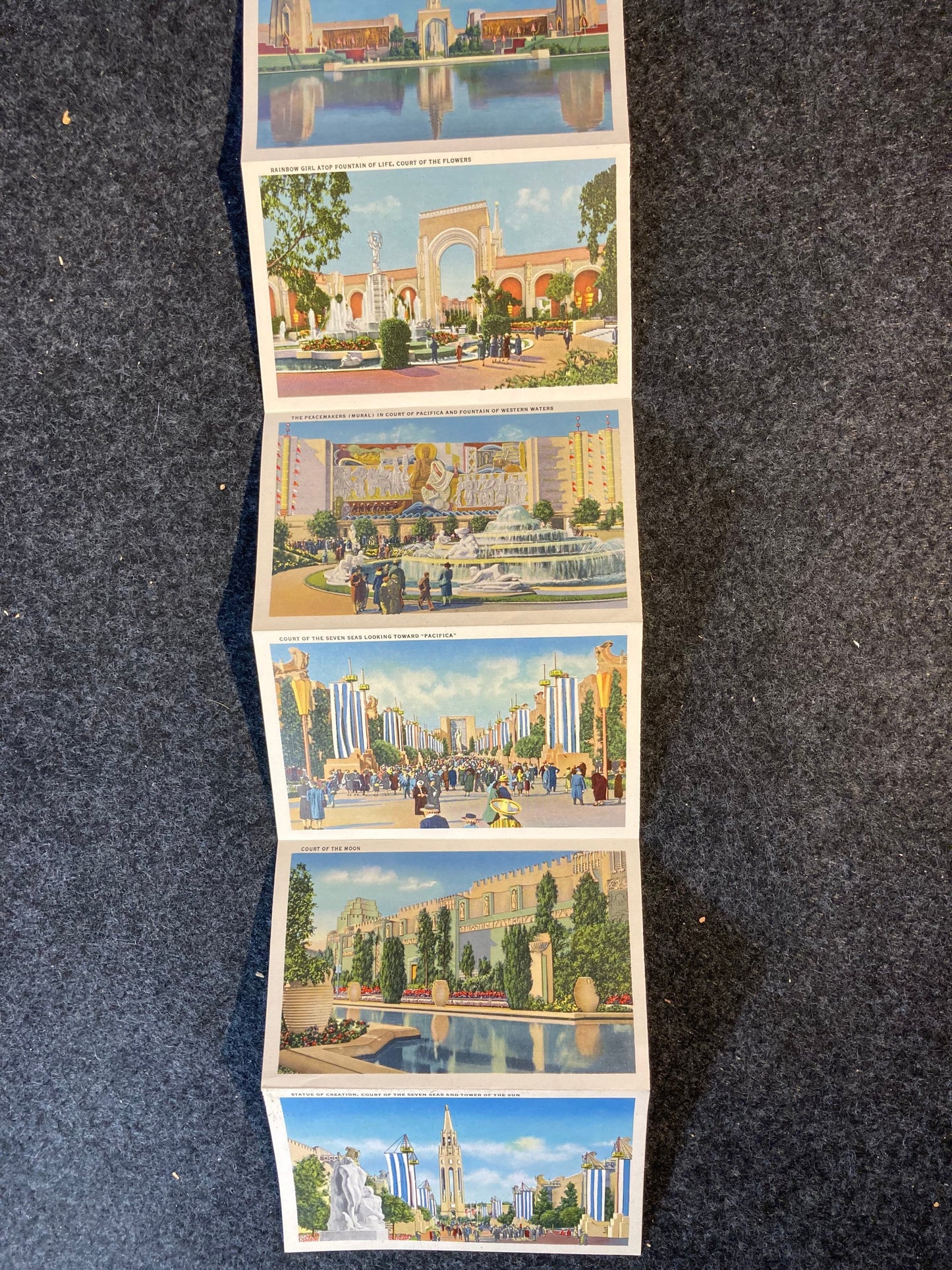 1939 World’s Fair San Francisco Bay Vintage Linen Postcards - Original Postcards