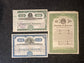 1930s State and Insurance Company Certificates - Money Art - Stock Art -Great Depression Art
