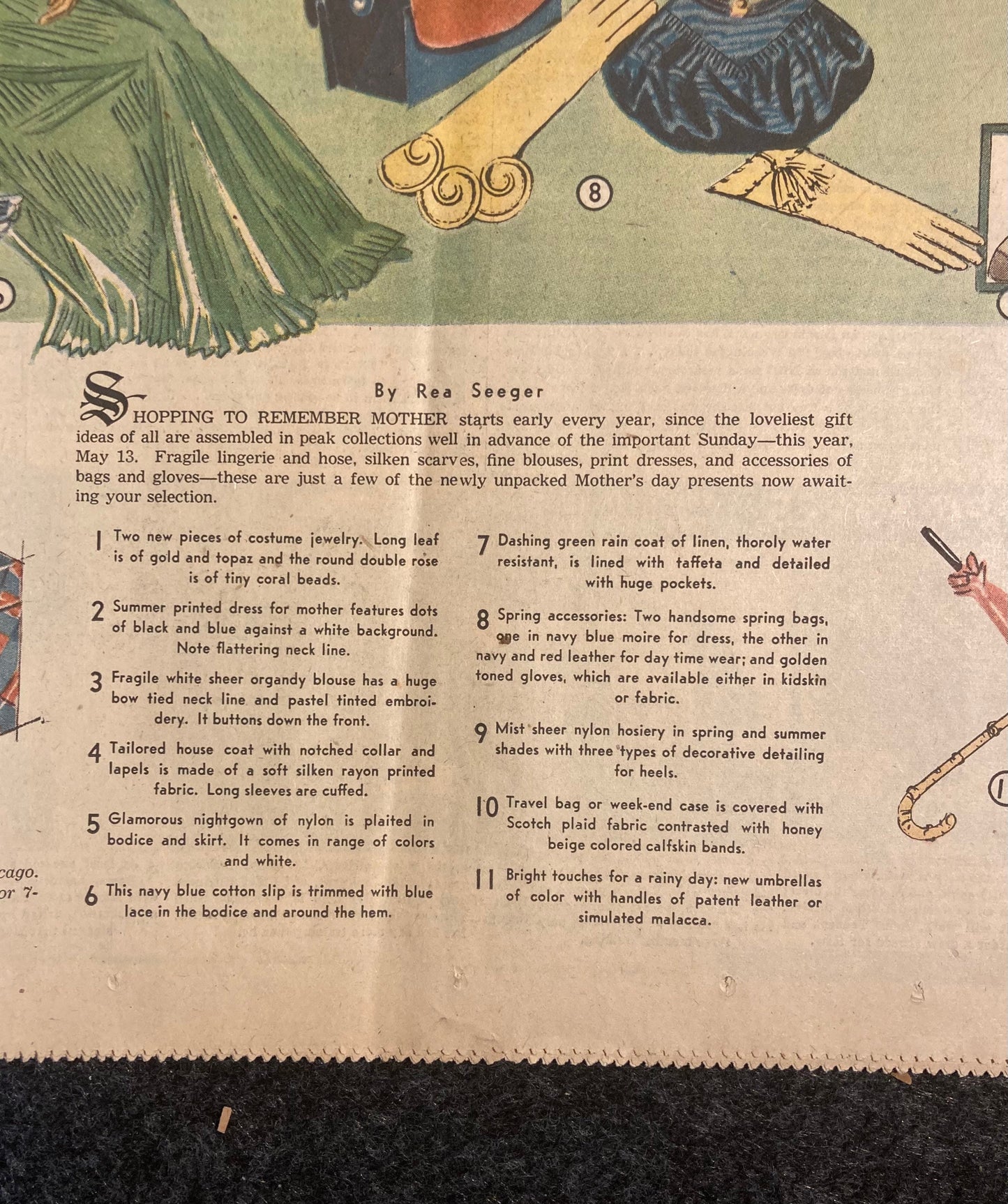 1951 Mother’s Day Buyer’s Guide - Great Art - Mother’s Day Gift - Newspaper on Motherhood and Feminism