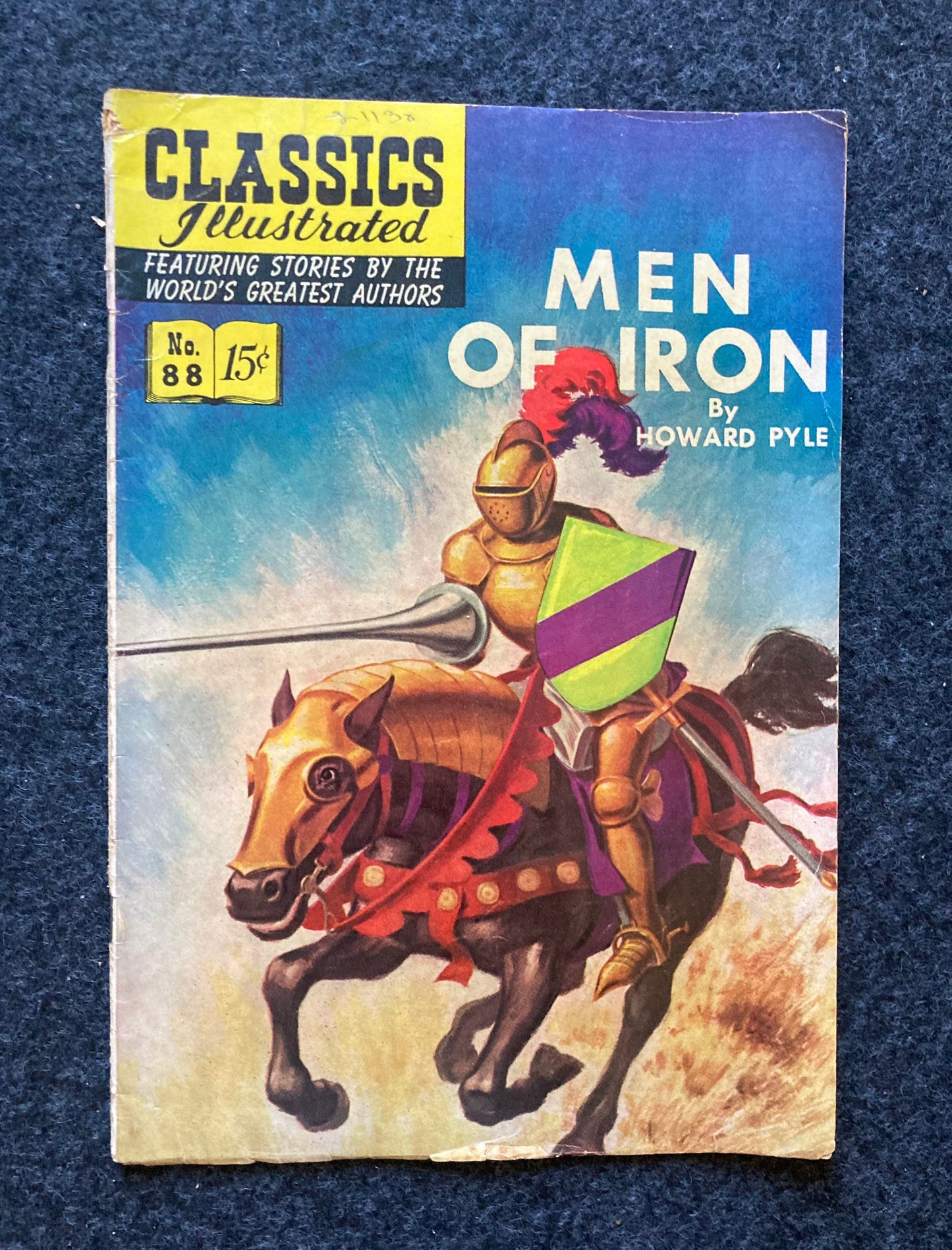 1950’s Swords and Sandals Classic Comic Books - Classics Illustrated — Mark Twain - Iliad - Men of Iron