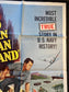 1962 WWII Navy Drama – No Man Is An Island – Jeffrey Hunter in Pacific Theatre Original Vintage Movie Poster