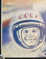 1980s Soviet Propaganda Poster – USSR Cosmonaut Yuri Gehrig Celebration Poster – Original Vintage Communist Poster – 17 x 23