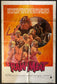 1973 Cannibal Horror - Raw Meat - Original Rare 1973 Folded Theatre Movie Poster Gary Sherman Horror