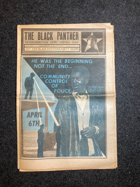 Original Vintage 1971 Black Panther Support for Communist Vietnam – Original Emory Douglas Artwork – ACAB Black history