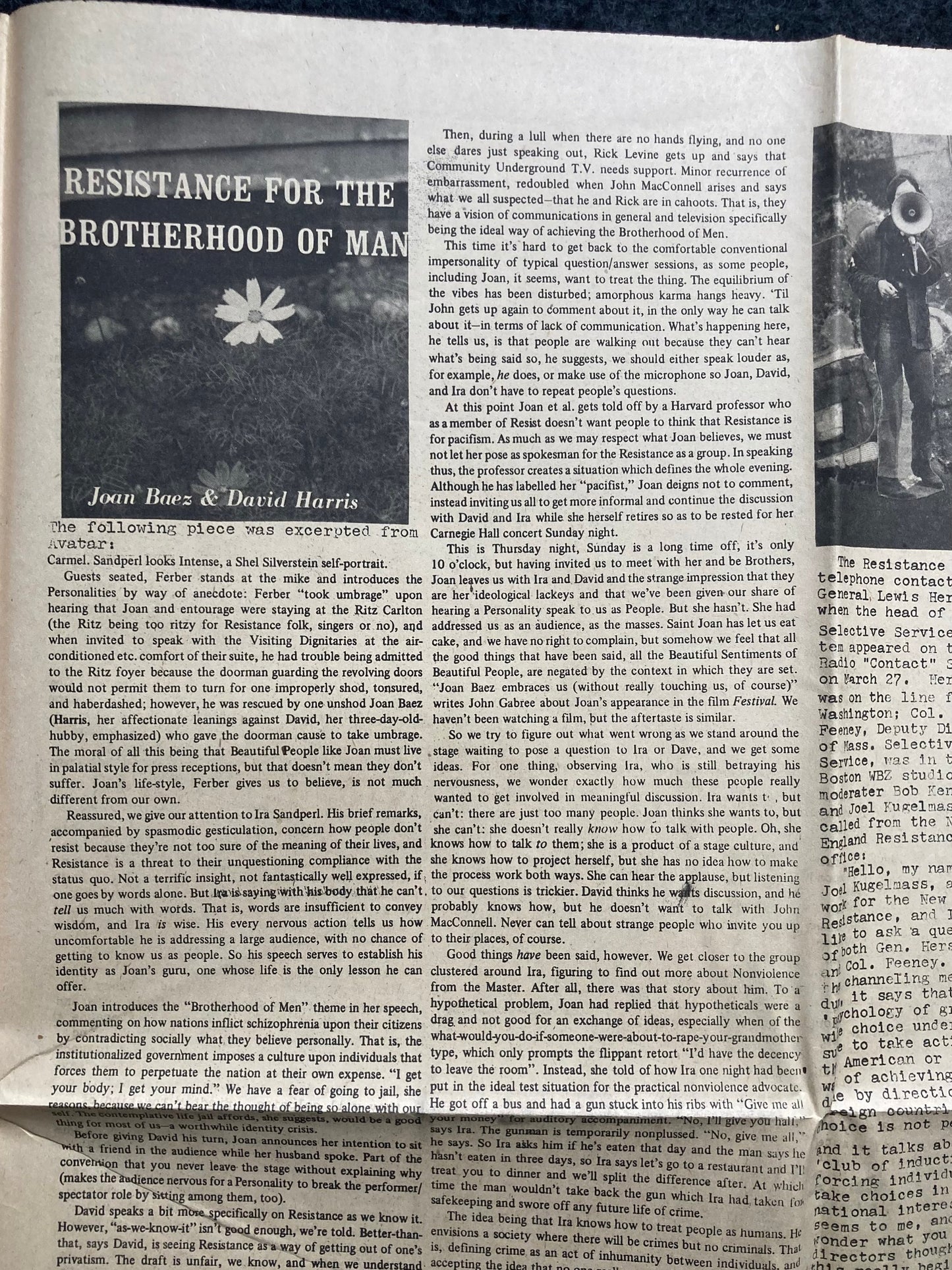 1968 Anti-War MLK Jr Assassination Memorial Newspaper - Vietnam War Resistance Newspaper - Underground Newspaper