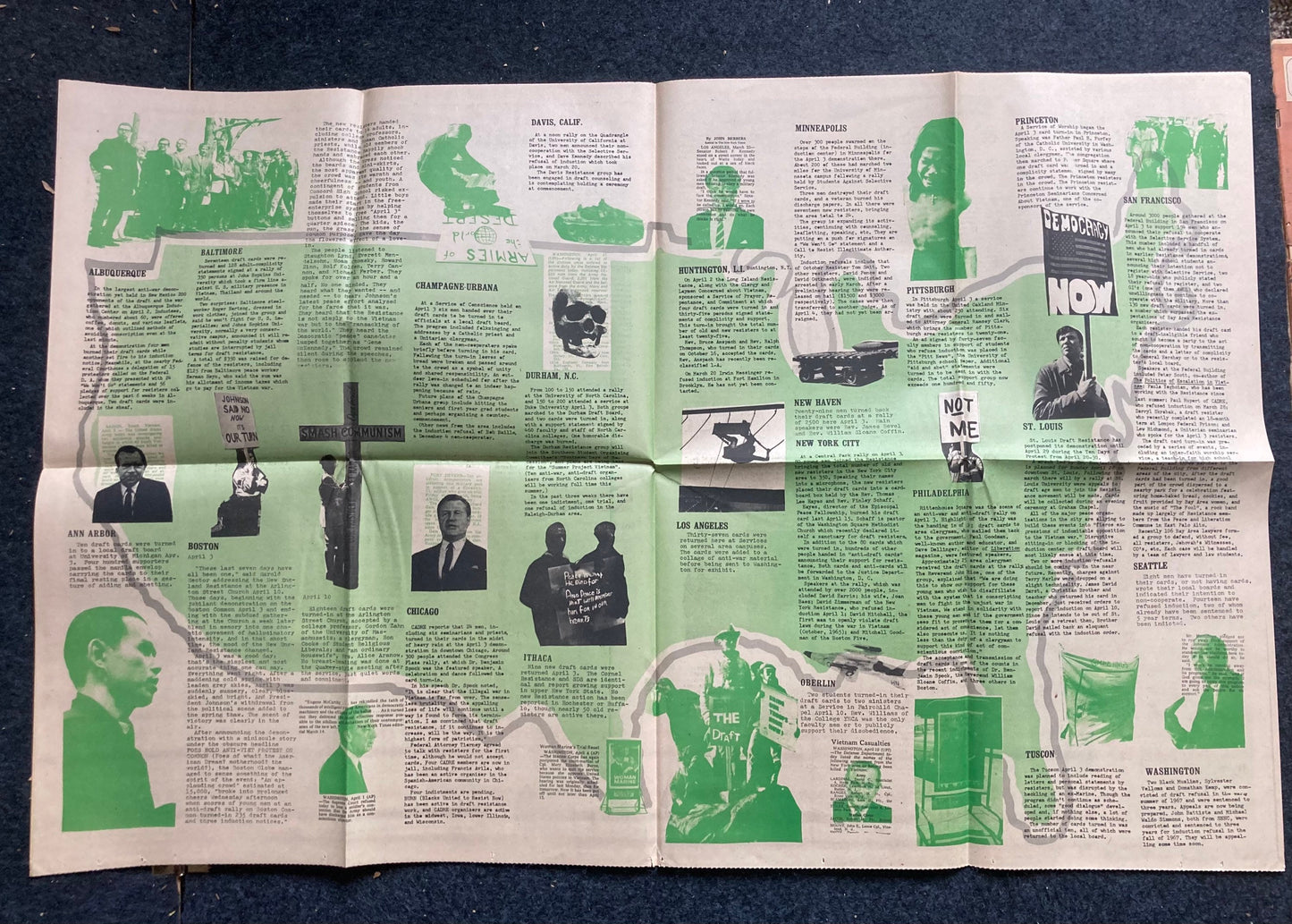 1968 Anti-War MLK Jr Assassination Memorial Newspaper - Vietnam War Resistance Newspaper - Underground Newspaper