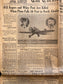 1935 Vaudeville Star Will Rogers Airplane Crash Death - 1935 Movie History Silent Film Stars - Original Vintage Newspaper