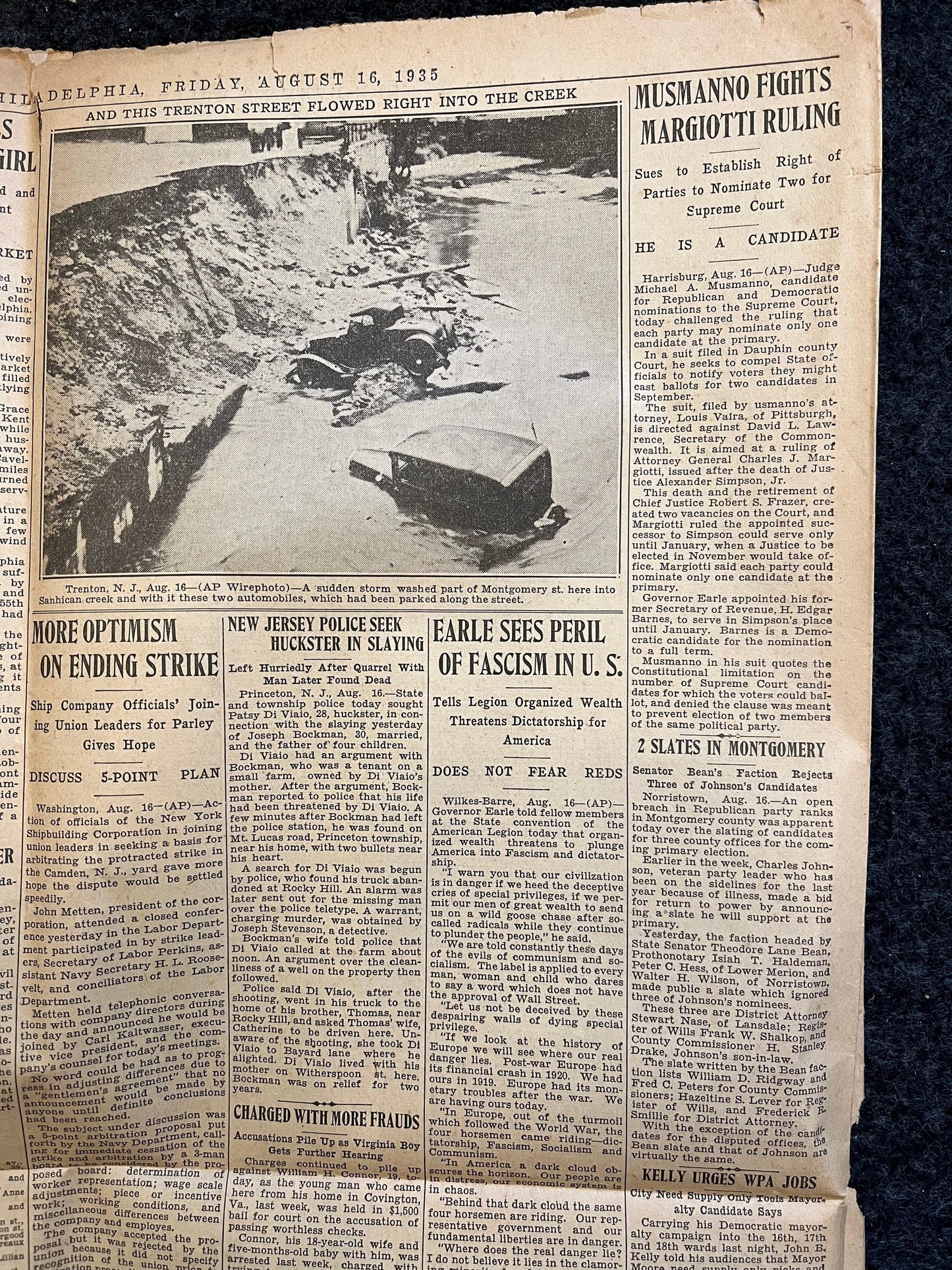 1935 Vaudeville Star Will Rogers Airplane Crash Death - 1935 Movie History Silent Film Stars - Original Vintage Newspaper