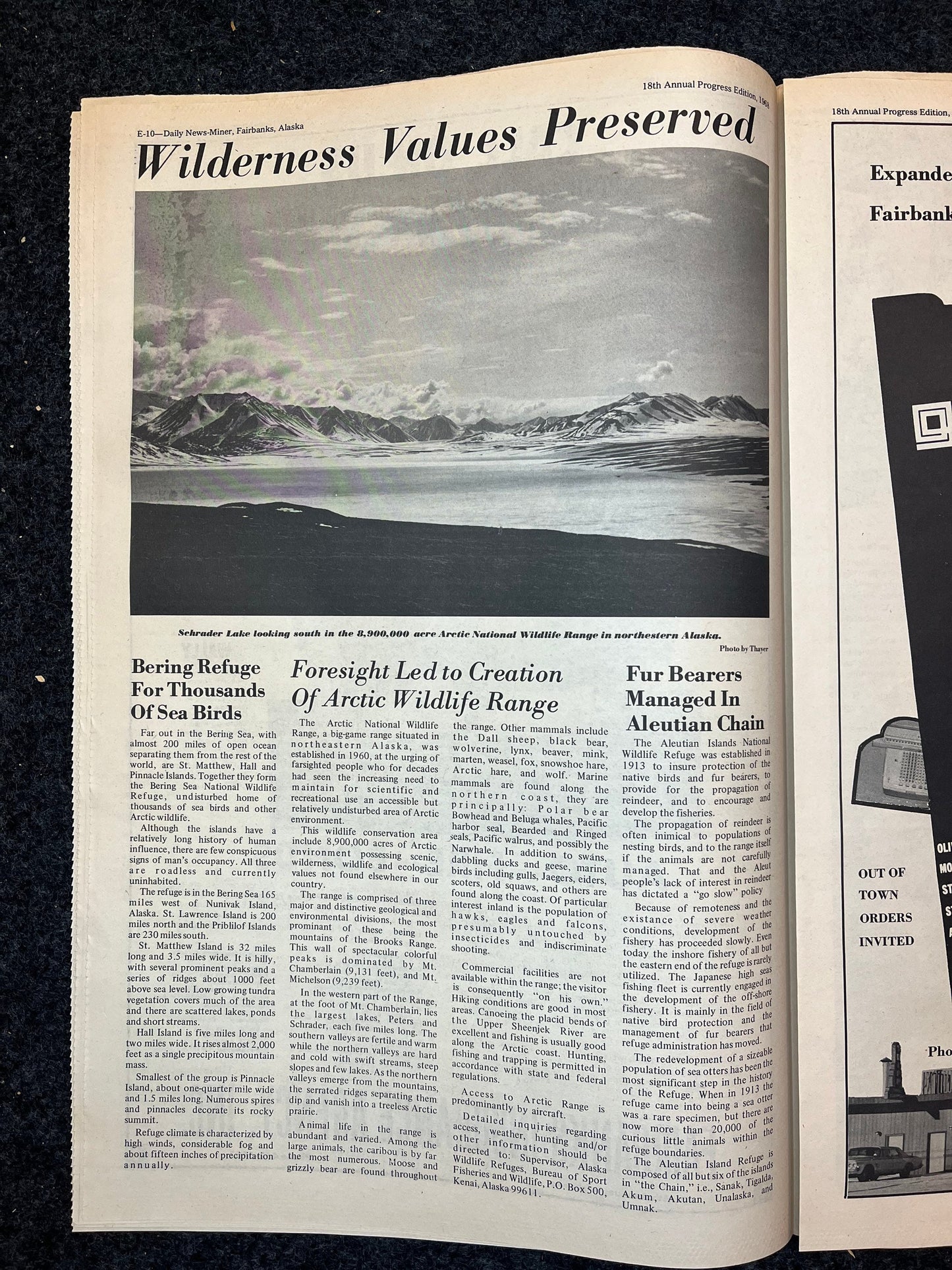 1960s Fairbanks Alaskan Vintage Newspapers - Air Alaska Alaskan News 5 - Vintage Travel Posters -Americas Last Frontier - Alaskan History In