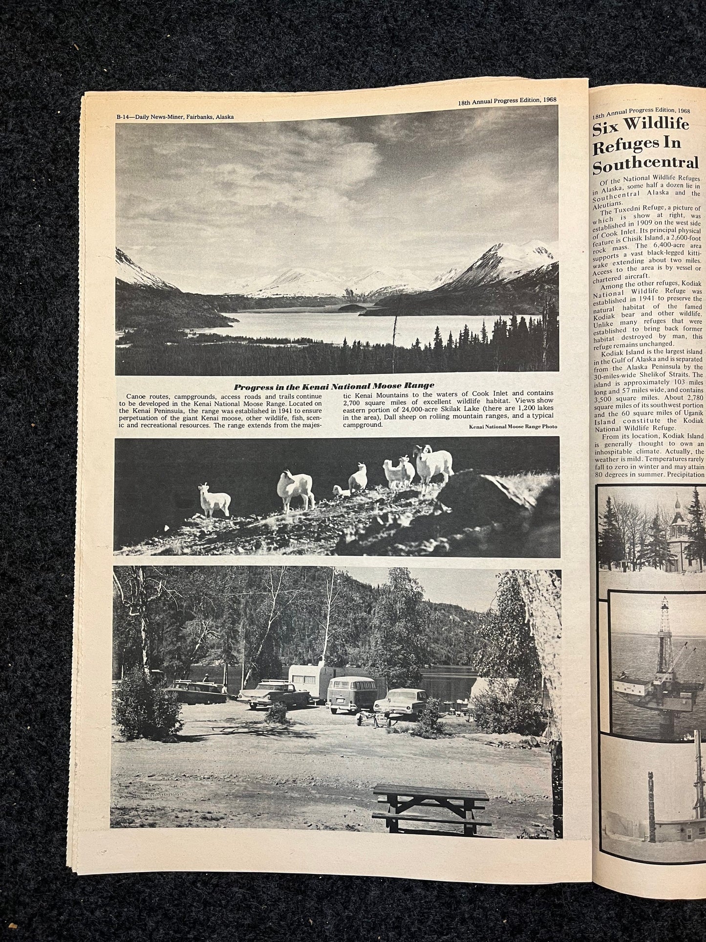 1960s Fairbanks Alaskan Vintage Newspapers Alaskan Railroad - Vintage Travel Posters -Americas Last Frontier - Alaskan History