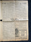1933 Sergeants Revolt - Batiste Vs Cuban Rebels - Original Vintage Newspaper - Cuban History Great Depression