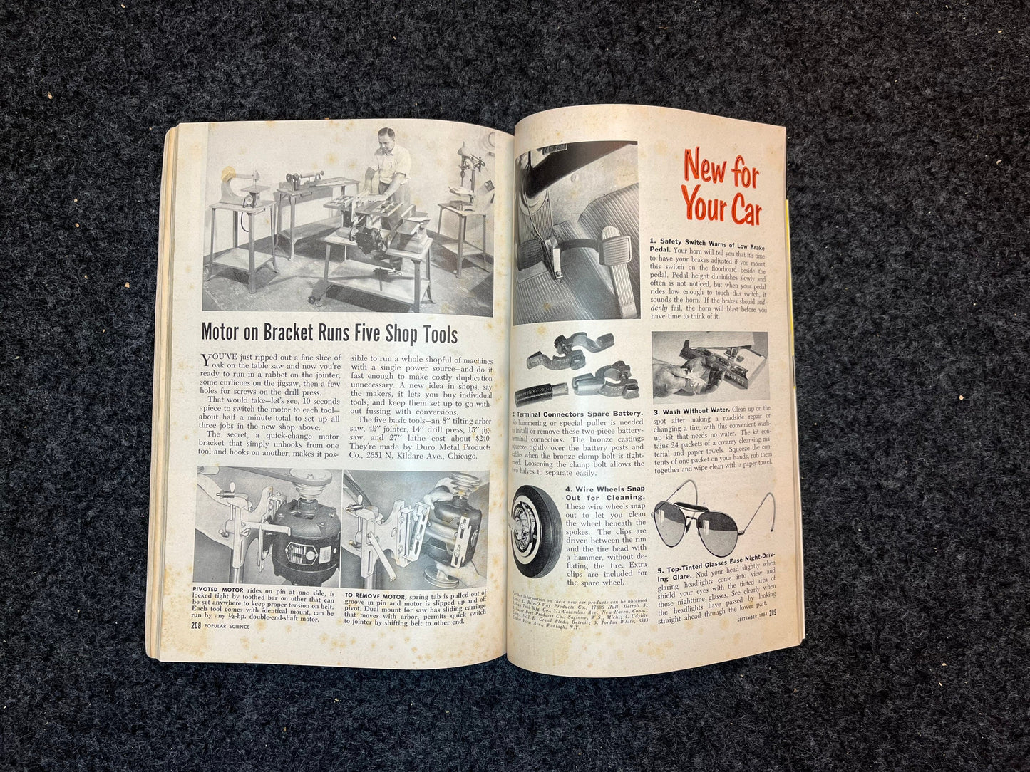 Vintage Popular Science Magazine -Home Living Retrofuturism- Prefab Houses, 1960s 1970s housing styles fashion - Gifts for Her - Original Ma