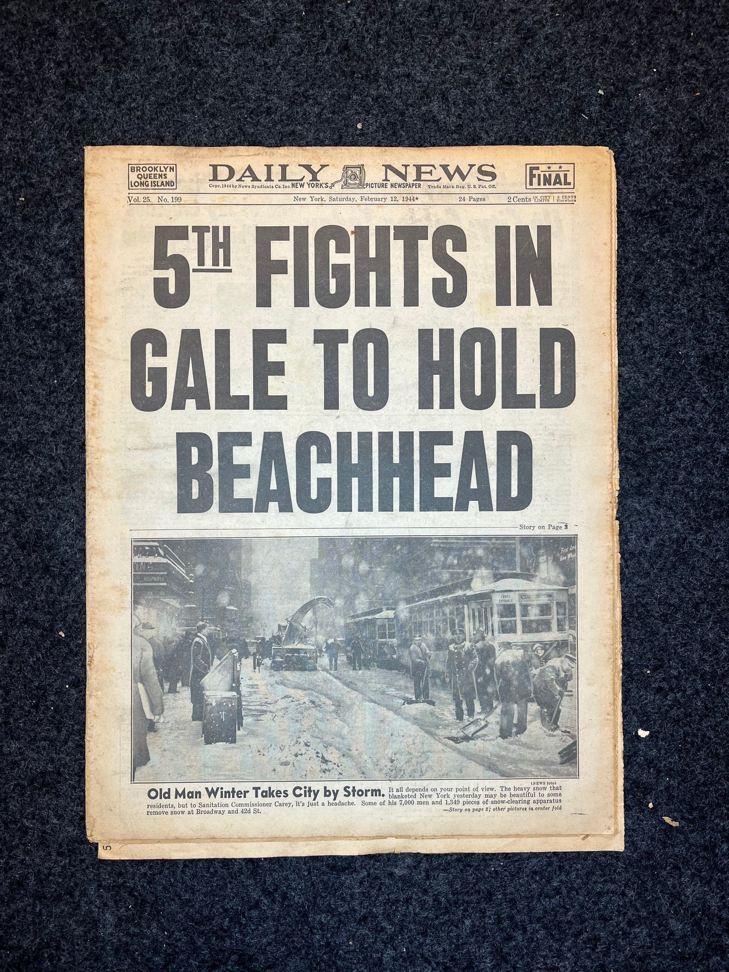 1944 World War 2 5th Army Invades Anzio Beachhead – Battle of Anzio Operation Shingle – Allied Capture of Rome Italy – Original Vintage