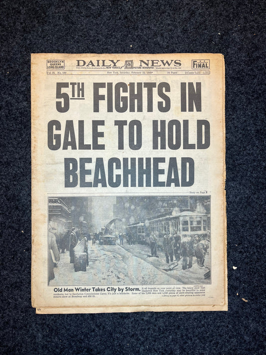 1944 World War 2 5th Army Invades Anzio Beachhead – Battle of Anzio Operation Shingle – Allied Capture of Rome Italy – Original Vintage