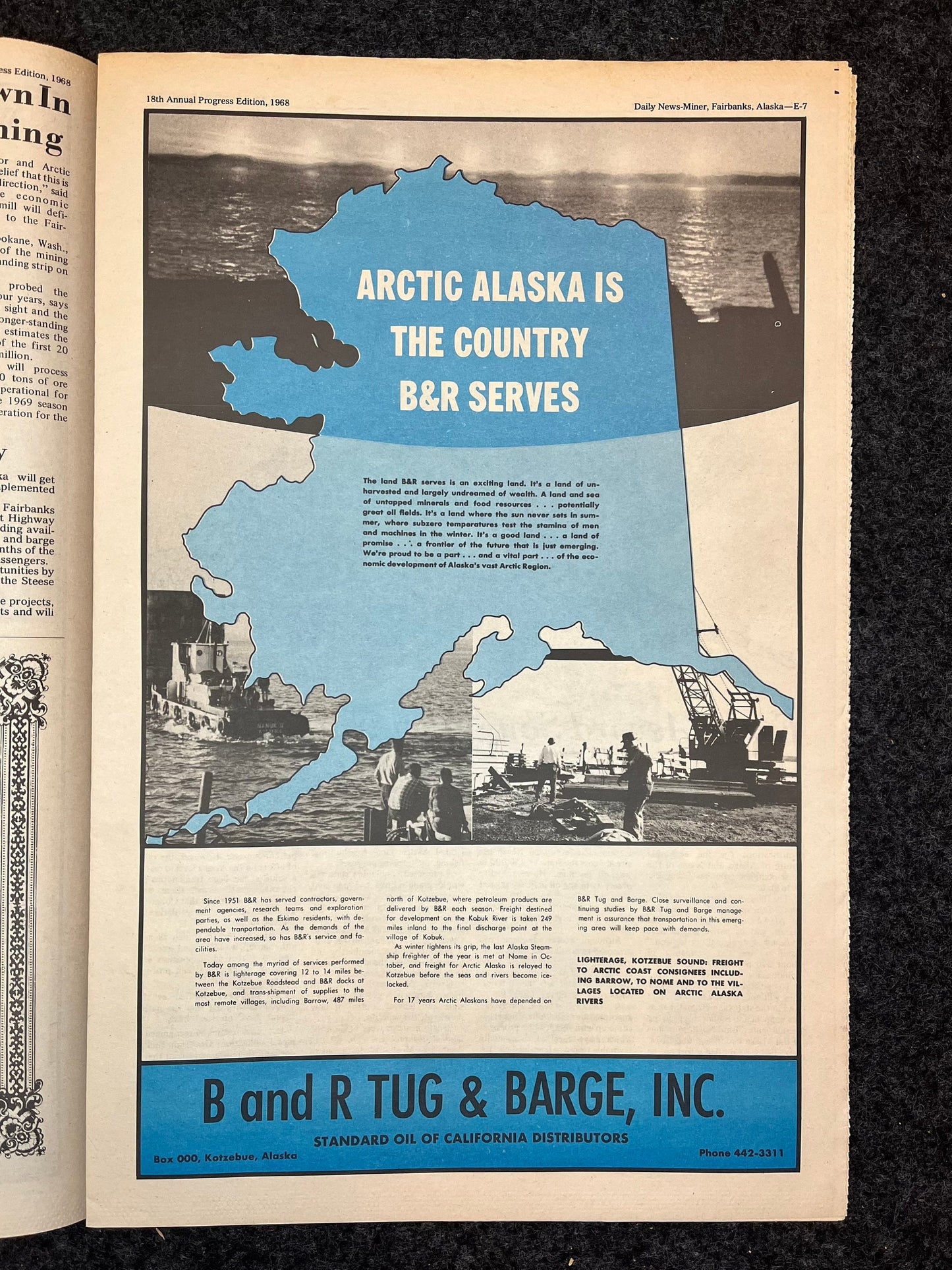 1960s Fairbanks Alaskan Vintage Newspapers - Air Alaska Alaskan News 5 - Vintage Travel Posters -Americas Last Frontier - Alaskan History In