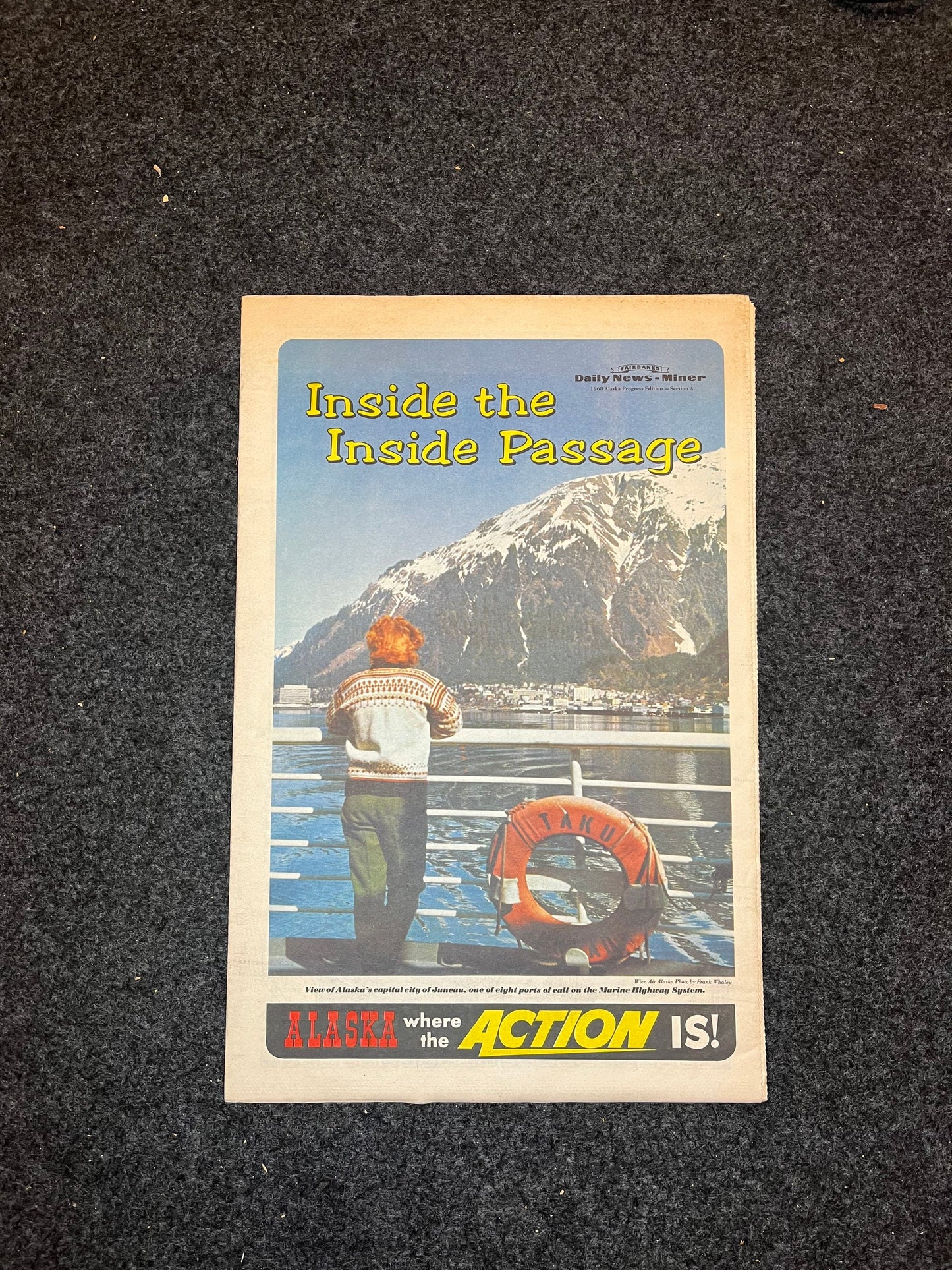 1960s Fairbanks Alaskan Vintage Newspapers - ZZZ - Vintage Travel Posters -Americas Last Frontier - Alaskan History Inuit Culture History