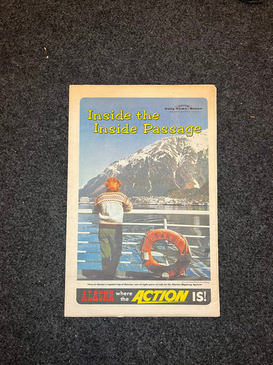 1960s Fairbanks Alaskan Vintage Newspapers - ZZZ - Vintage Travel Posters -Americas Last Frontier - Alaskan History Inuit Culture History