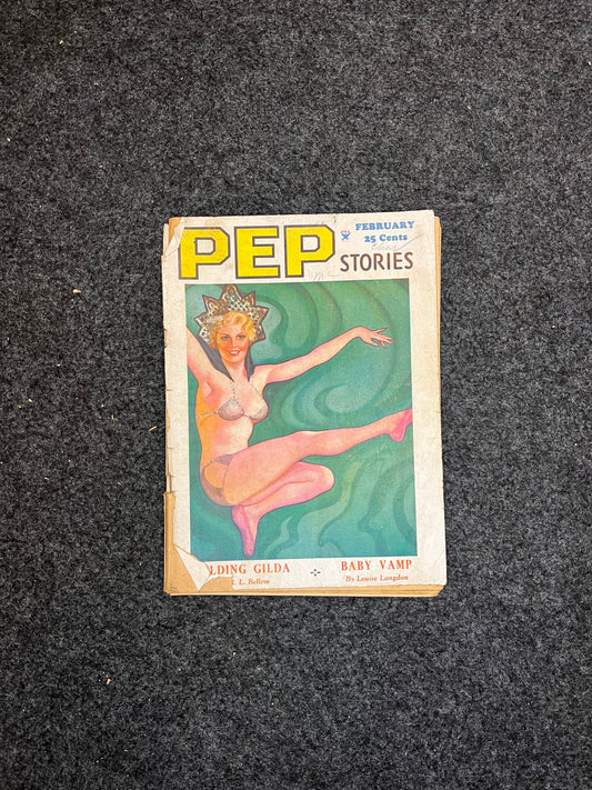 Original 1930s Adult Magazines -PEP Stories Adult Entertainment Magazines - Vintage Mature Pictures Artwork Stories - Nudity Involved