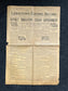 1933 Sergeants Revolt - Batiste Vs Cuban Rebels - Original Vintage Newspaper - Cuban History Great Depression