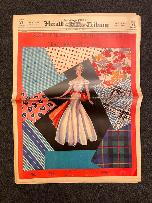 1935 Vintage New York Fashion Guide - Ladies Women Fashion Cotton Skirts - Shopping Guide - Vintage Mens Style Guide