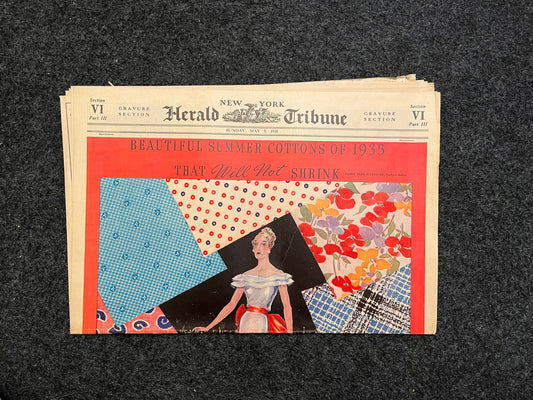 1935 Vintage New York Fashion Guide - Ladies Women Fashion Cotton Skirts - Shopping Guide - Vintage Mens Style Guide