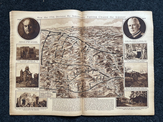 1919 WWI Victory Parades – New York Times Pictorial Newspaper – World War One Memorabilia Original Vintage Collectible – New York Paris WWI